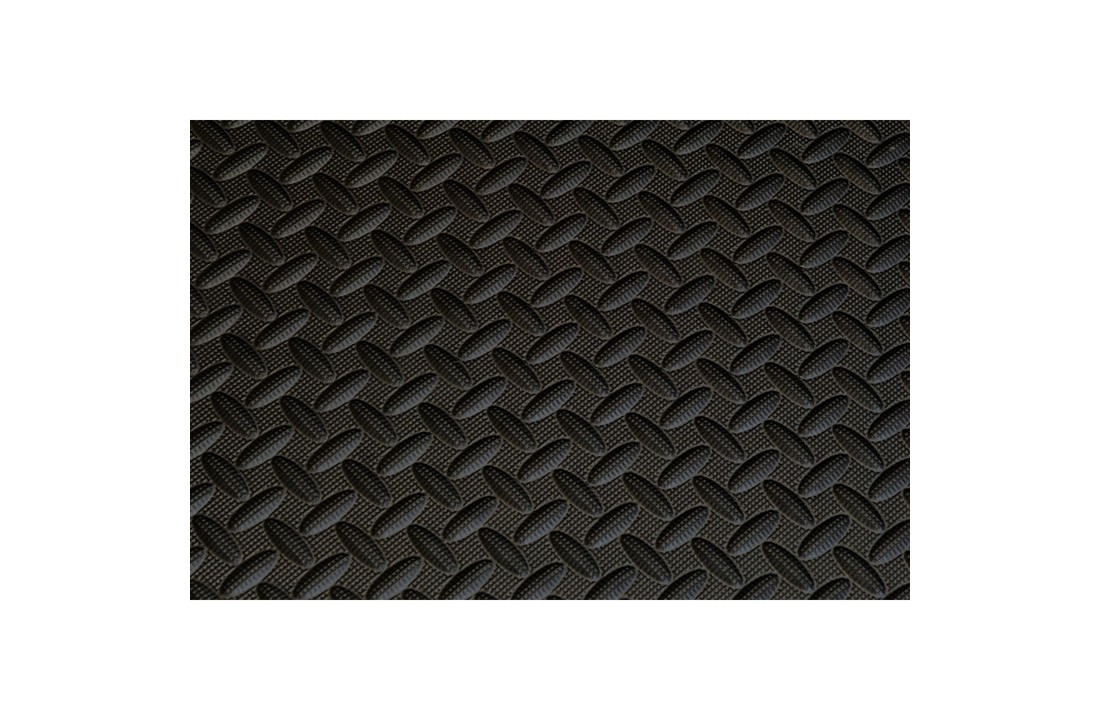 Fitness vloermat - 60x60 cm - set van 6 vloerbeschermers