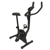 Hometrainer fiets zwart in hoogte verstelbaar