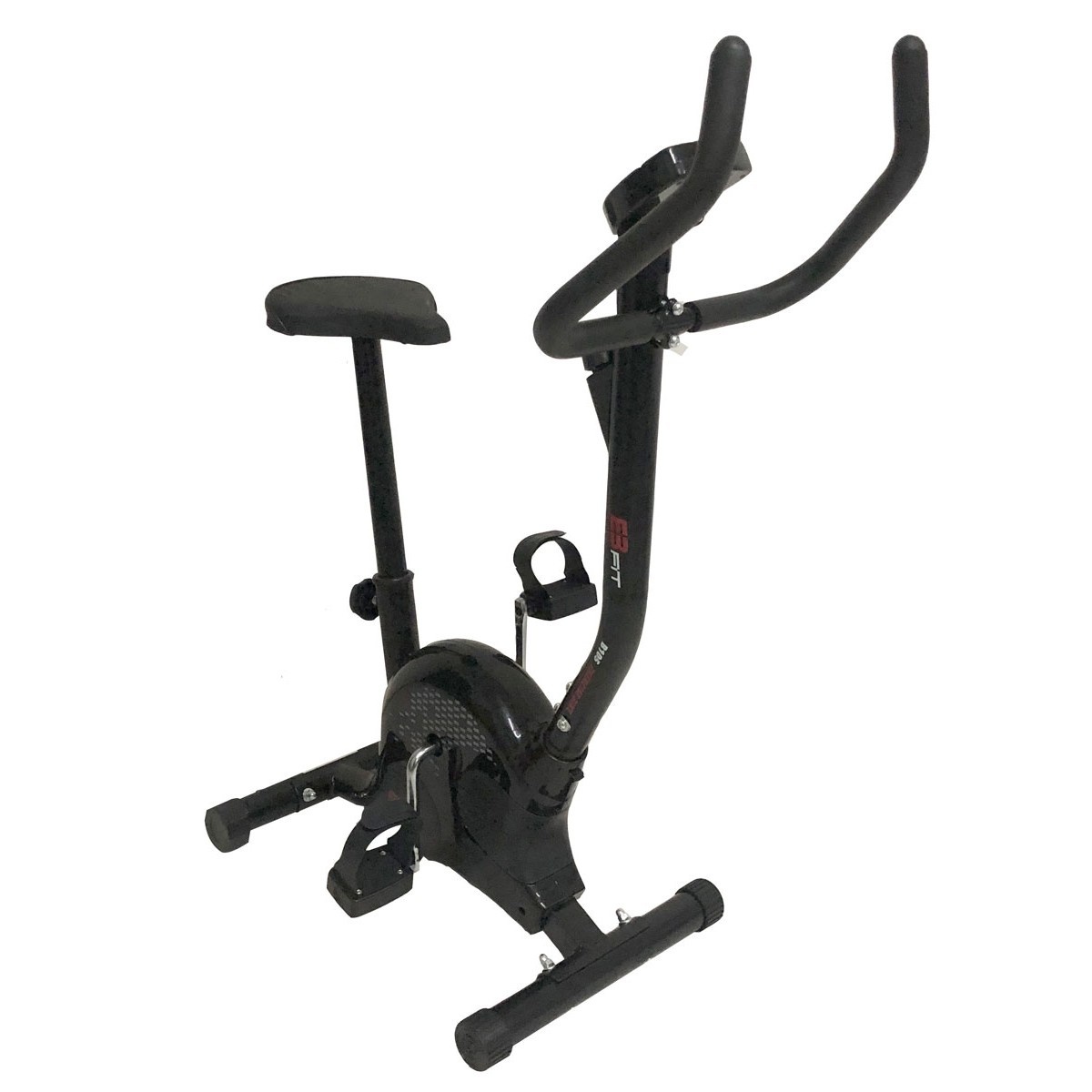 Hometrainer fiets zwart in hoogte verstelbaar