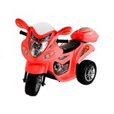 Elektrisch bestuurbare driewieler motorfiets rood