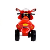 Elektrisch bestuurbare driewieler motorfiets rood