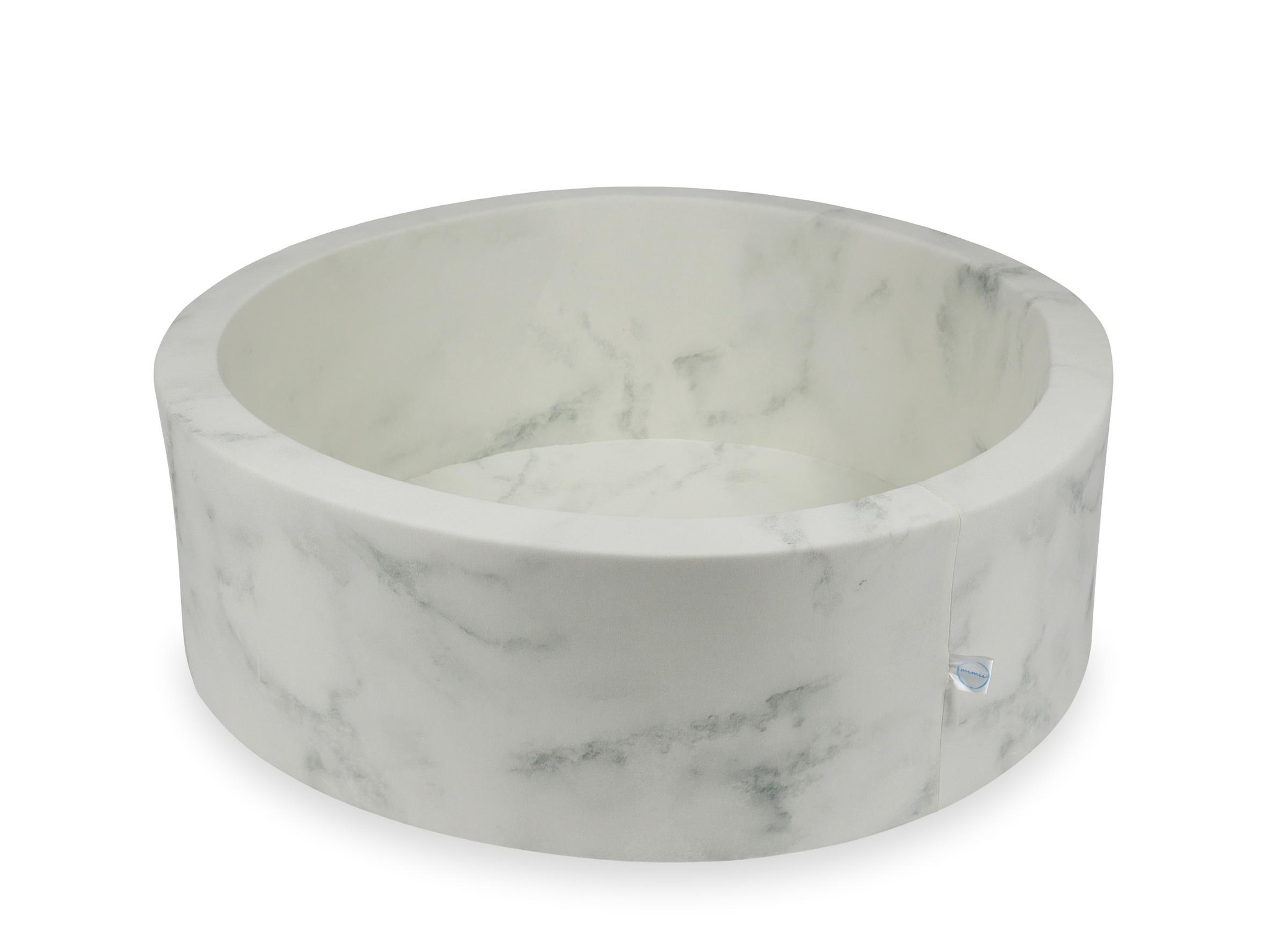 Ballenbak leeg marmer optiek - 115 cm x 40cm - rond