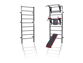 Workout gymnastiek ladder 235x87 cm met pull bar & halterbank