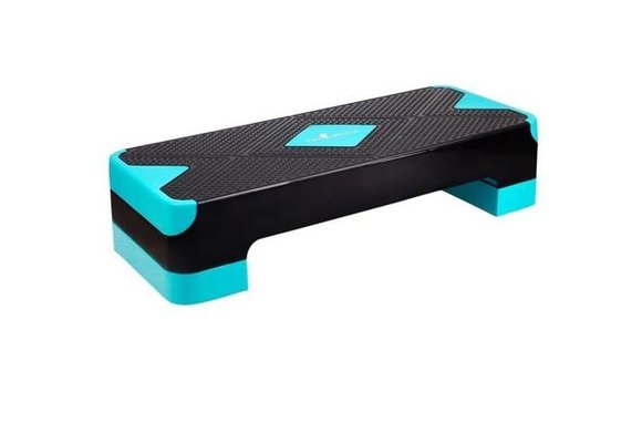 Aerobic step  blauw - 2 hoogte standen - 67x27 cm