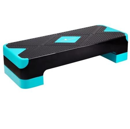 Aerobic step blauw - 2 hoogte standen - 67x27 cm