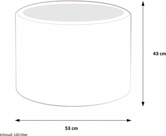 Poef de luxe bruin 43x53 cm