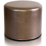 Poef de luxe bruin 43x53 cm