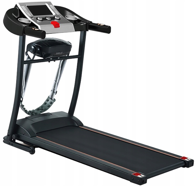 Loopband fitness - inklapbaar - met massage & buikspier-twister - met hartslag meting