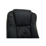 Bureaustoel met luxe zitting en armsteunen - zwart - verstelbaar