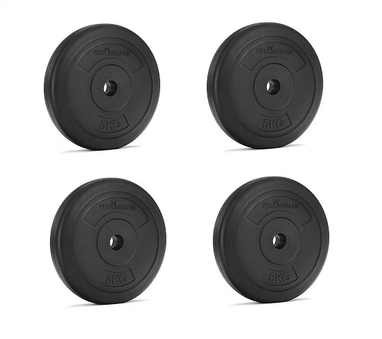 Halterschijf 20 kg - losse gewichten -  25mm & 28mm - 4x 5 kg