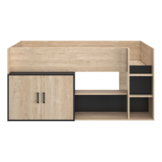 Halfhoogslaper 90 x 200 cm met opbergruimte