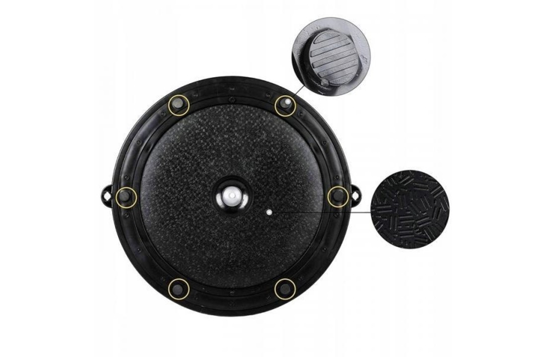 Balansbord evenwicht trainer zilver - met elastische koorden - 59,5 cm