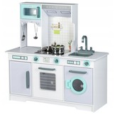 Kinderkeuken XL 96x37x97 cm - grijs met witte speelkeuken