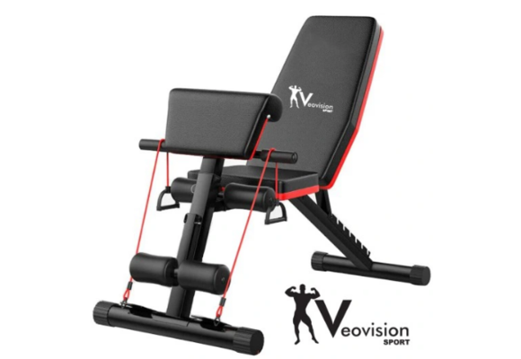 Sportbank - opklapbaar - multifunctioneel - volledig instelbaar - met armvlak