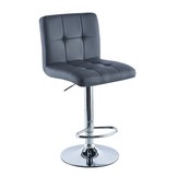 Barkruk grijs - set van 2 - draaibaar& verstelbaar