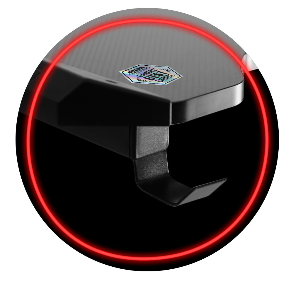 Gaming bureau 120x60x75 cm zwart met LED verlichting