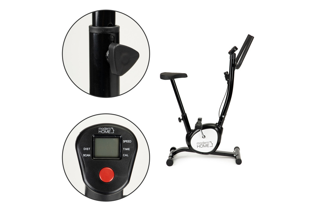 Hometrainer zwart - 78x43x115 cm