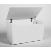 Speelgoedkist wit - opbergbox speelgoed - 73x42x40 cm - gasveer klep