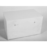 Speelgoedkist wit - opbergbox speelgoed - 71x42x42 cm - uitschuif lade