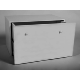 Speelgoedkist wit - opbergbox speelgoed - 71x42x42 cm - uitschuif lade