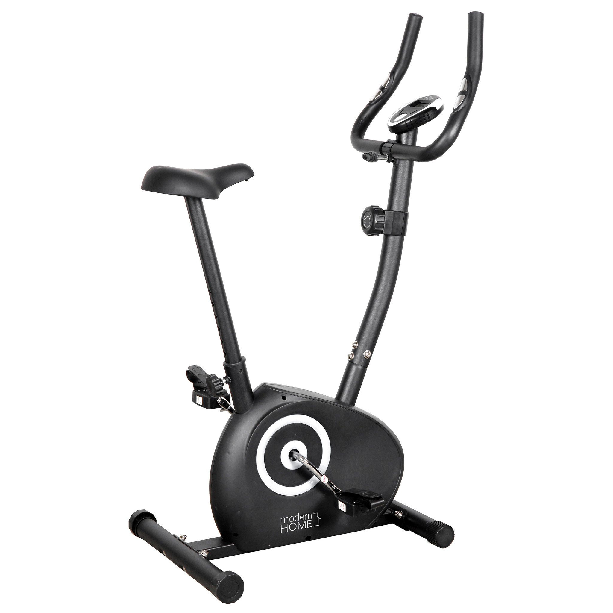 Hometrainer zwart - magnetische weerstand - verstelbaar zadel