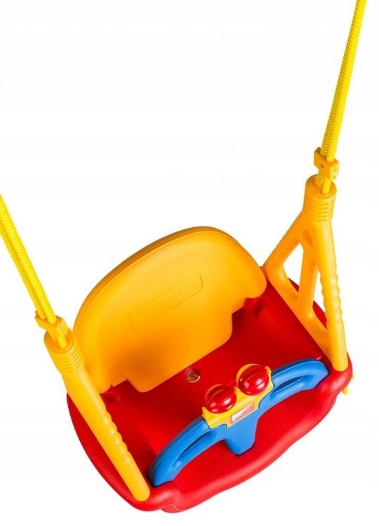 Baby schommel met rammelaar - tot 6 jaar oud of 30 kg - met touwen