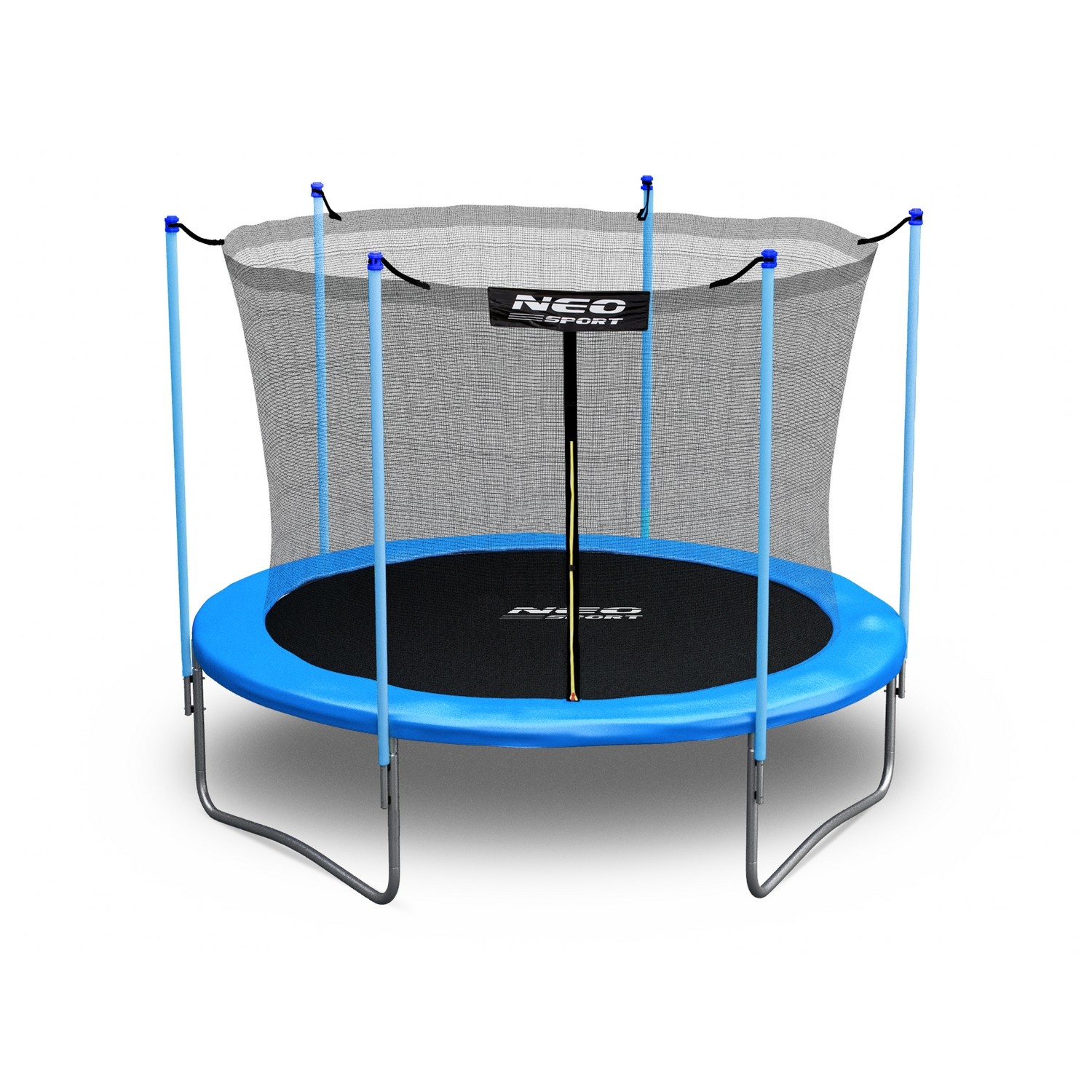 Trampoline - 252 cm - blauw - met ladder en binnenrand net - tot 120 kg