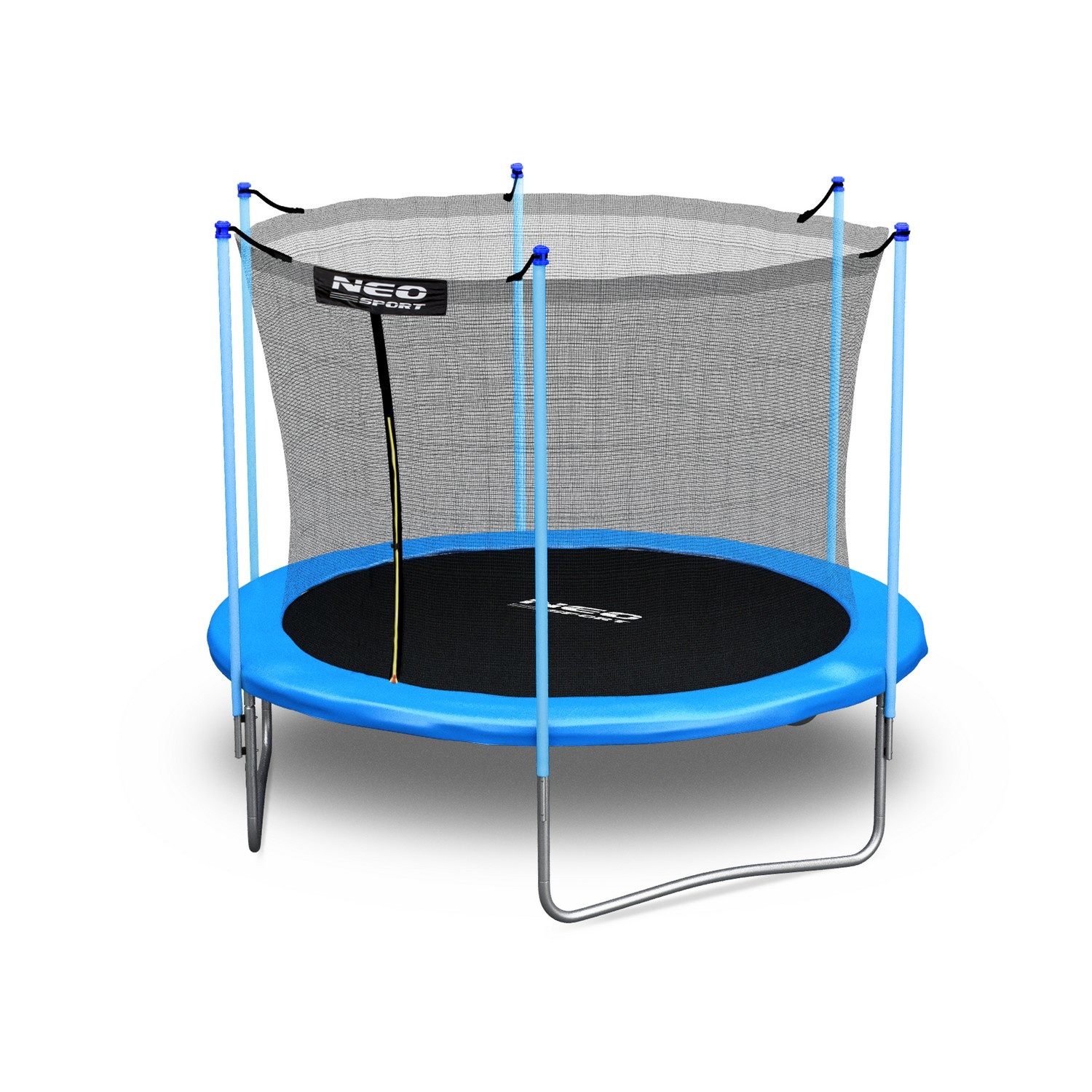 Trampoline - 252 cm - blauw - met ladder en binnenrand net - tot 120 kg