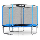 Trampoline blauw 183 cm - met ladder en buitenrand net - tot 50 kg