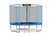 Trampoline blauw  183 cm - met ladder en buitenrand net - tot 50 kg