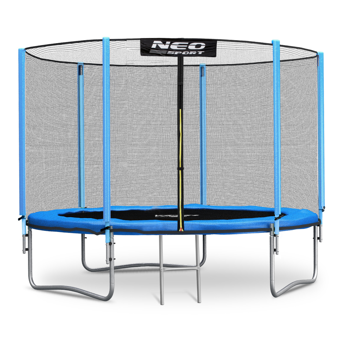 Trampoline blauw 183 cm - met ladder en buitenrand net - tot 50 kg