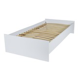 Tienerbed 190x90 cm - wit - met lattenbodem