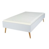 Tienerbed 190x90 cm wit - op 4 poten en inclusief lattenbodem