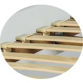 Tienerbed 190x90 cm wit - op 4 poten en inclusief lattenbodem