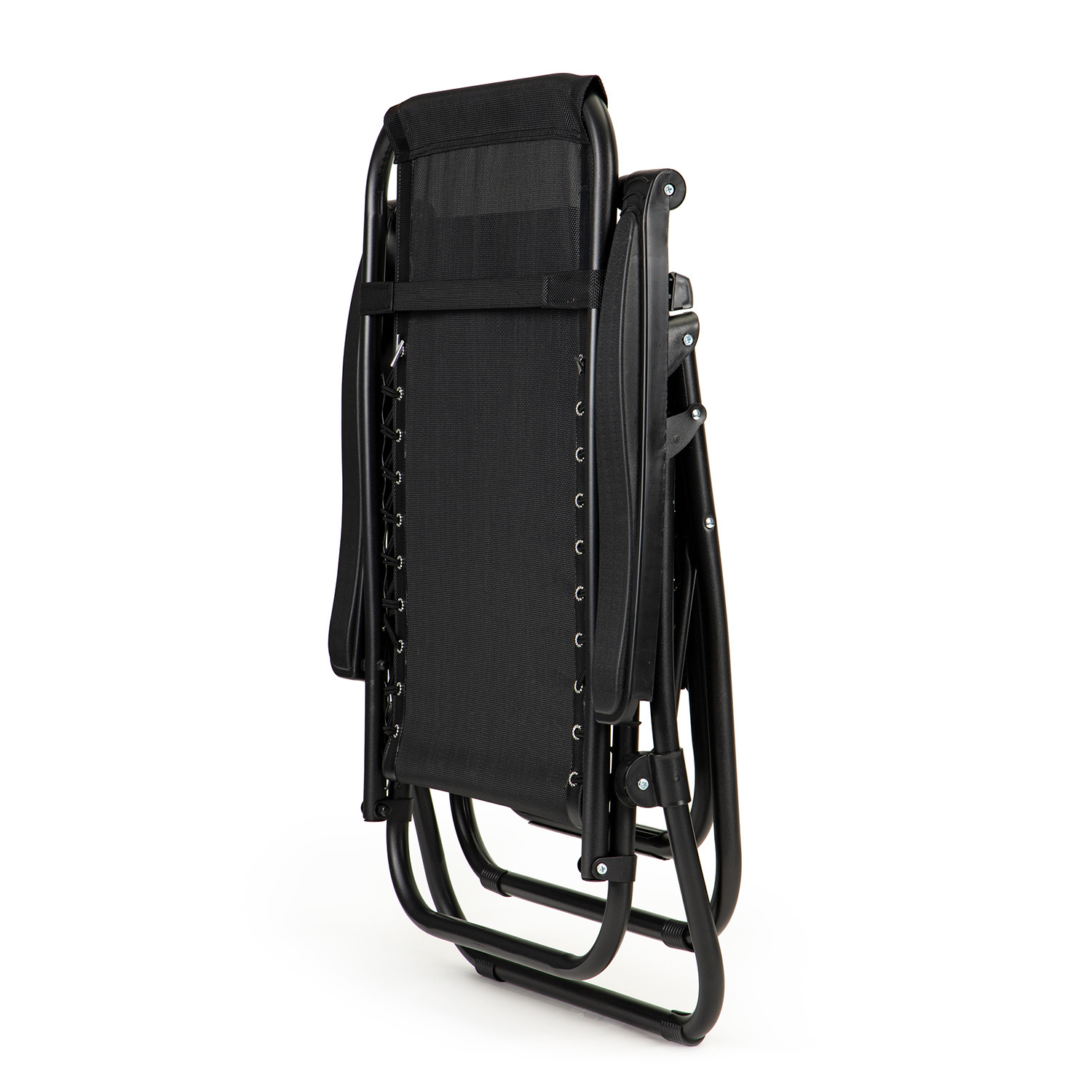 Ligstoel - tuinstoel zwart - Zero gravity - verstelbaar