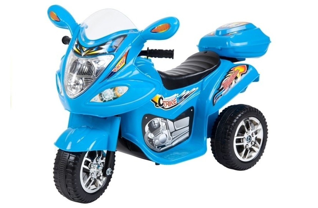 Elektrische bestuurbare driewieler blauw
