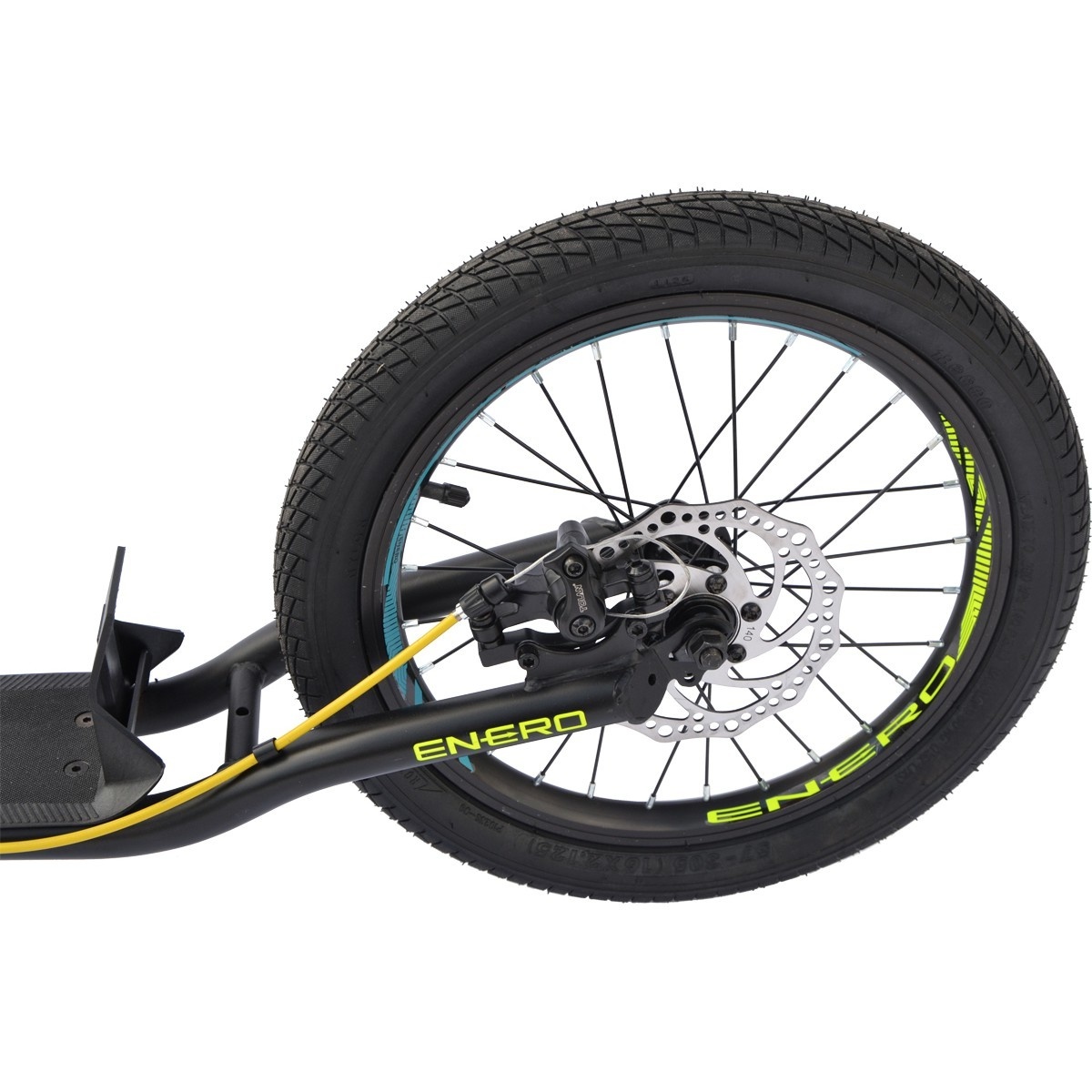 Step commute -  zwart - 16 inch met schijfrem