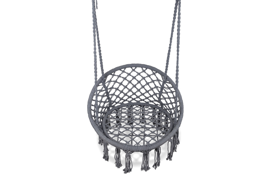 Hangstoel grijs - tuin schommelstoel - 63x35x97cm