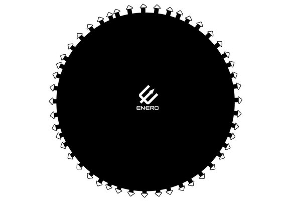 Springmat 244 cm - geschikt voor 8 feet trampolines met 48 veren - Zwart