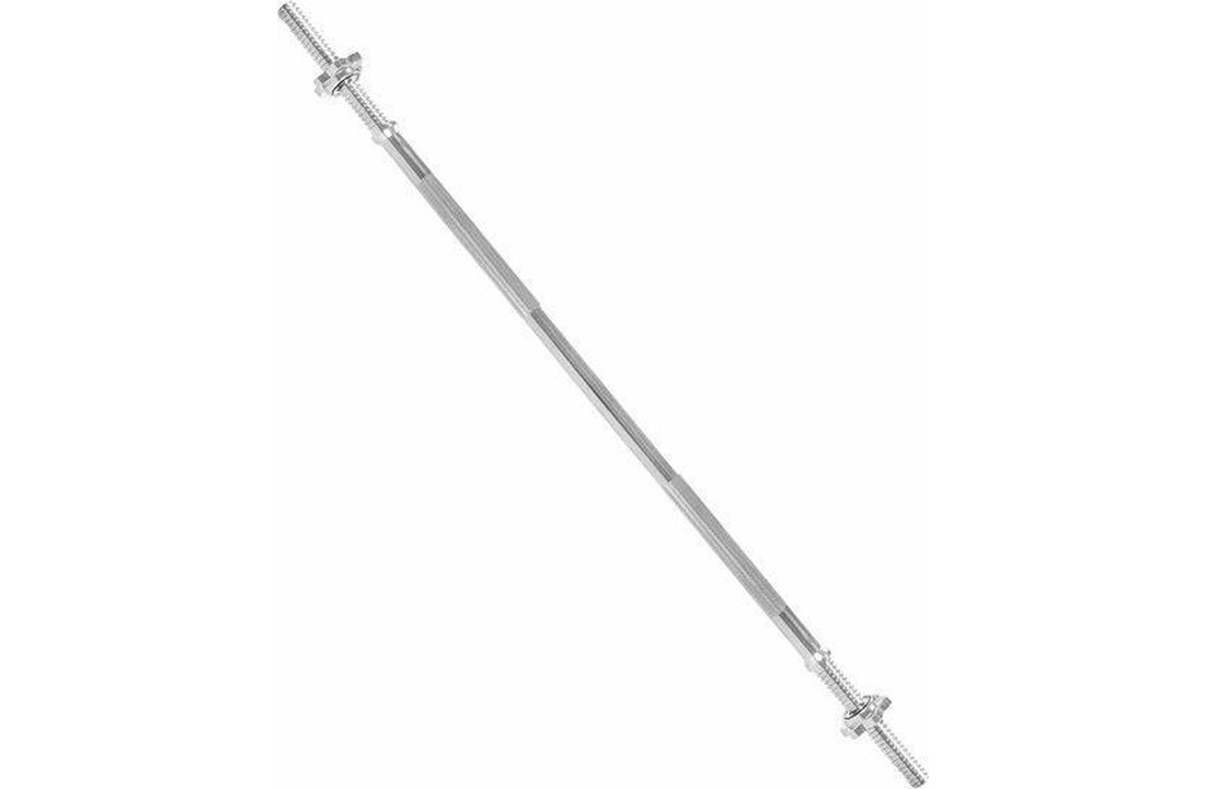 Halterstang voor gewichten - recht - 150 cm breed - met schroefklemmen - 25 mm diameter