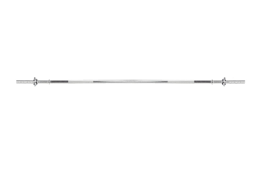 Halterstang voor gewichten - recht - 150 cm breed - met schroefklemmen - 25 mm diameter
