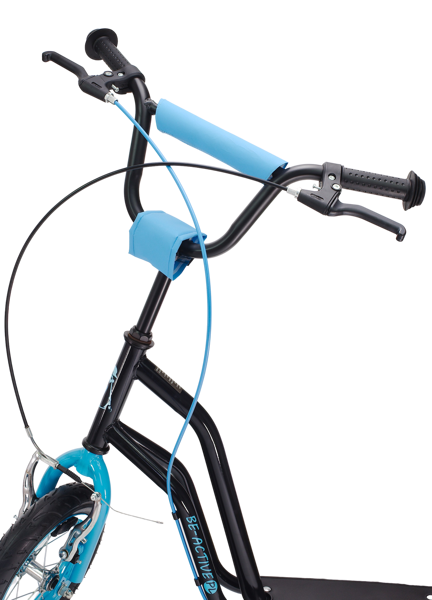 Kinder step met 12’’ luchtbanden – dubbele V-brake – zwart