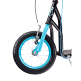 Kinder step met 12’’ luchtbanden – dubbele V-brake – zwart