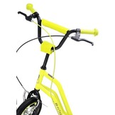 Kinder step met 12’’ luchtbanden – dubbele V-brake –geel