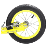 Kinder step met 12’’ luchtbanden – dubbele V-brake –geel