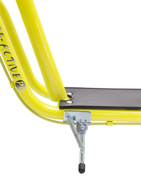 Kinder step met 12’’ luchtbanden – dubbele V-brake –geel