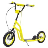 Kinder step met 12’’ luchtbanden – dubbele V-brake –geel