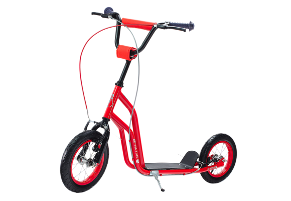 Kinder step met 12’’ luchtbanden – dubbele V-brake – rood