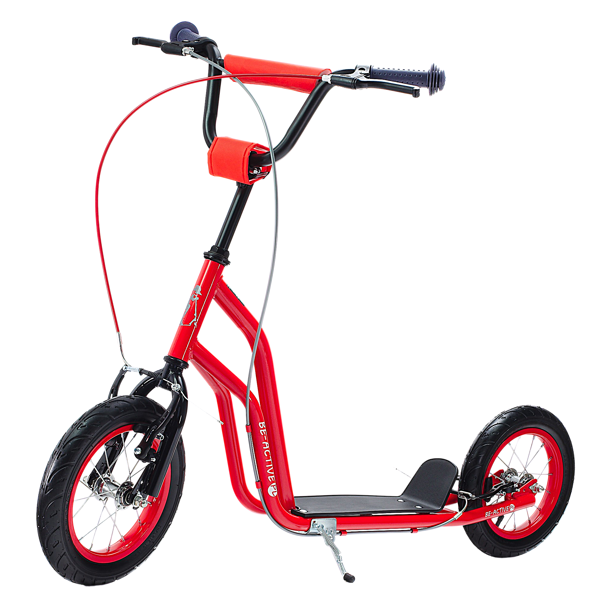 Kinder step met 12’’ luchtbanden – dubbele V-brake – rood
