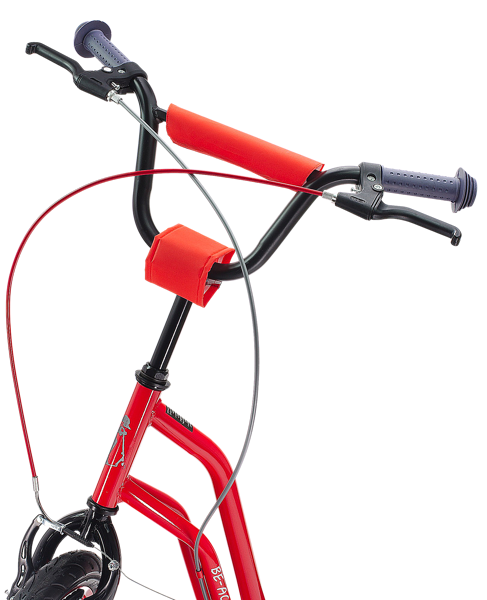 Kinder step met 12’’ luchtbanden – dubbele V-brake – rood